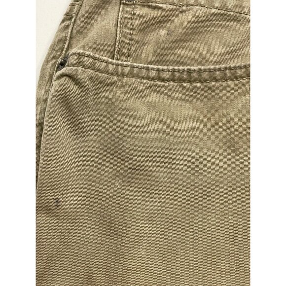 Eddie Bauer jeans mens 43 x 32 distressed straight brown work - Picture 8 of 16